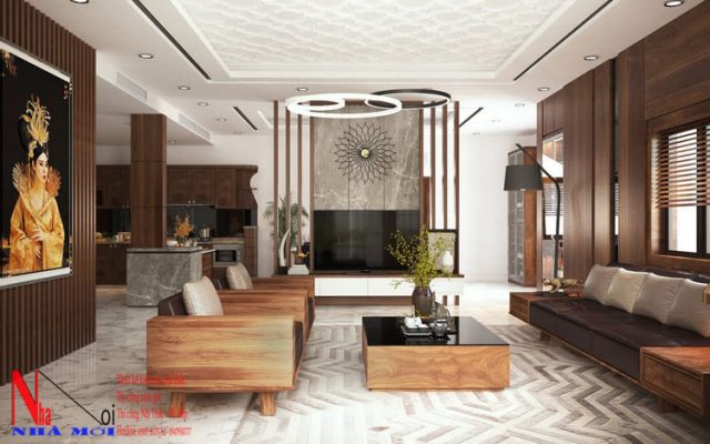 Mẫu thiết kế nội thất phòng khách đẹp nhất hiện nay ở Nam Định