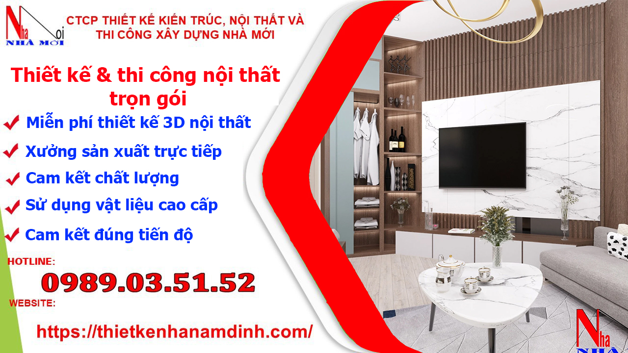 Thiết kế thi công nội thất tại Nam Định