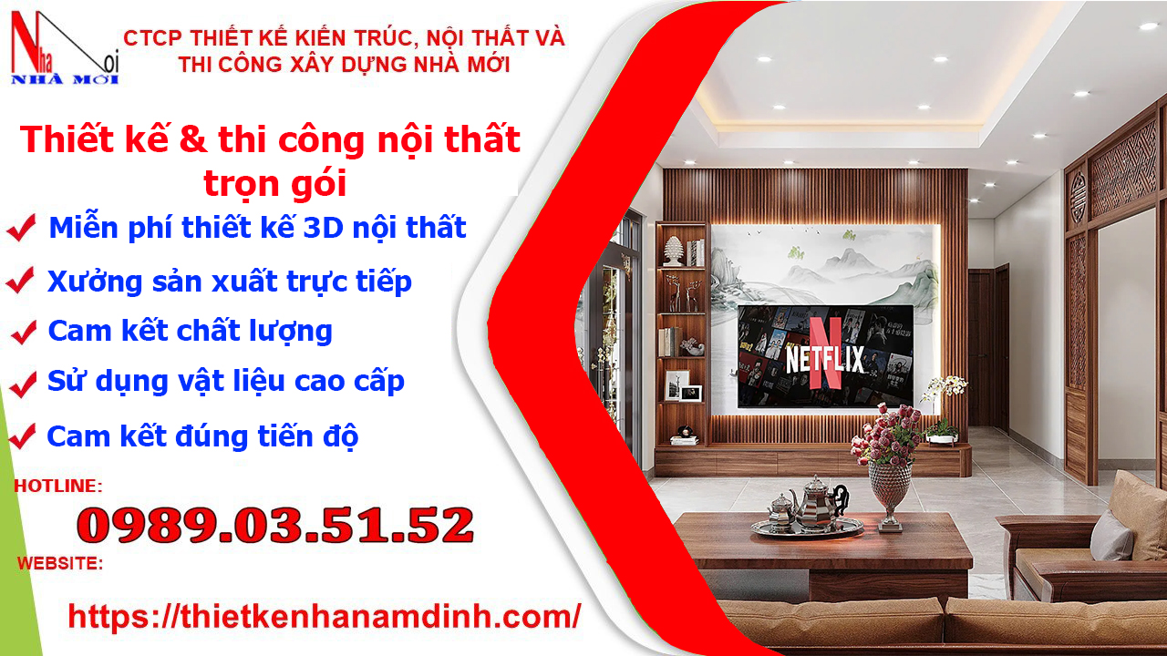 Đơn giá thi công nội thất tại nam định