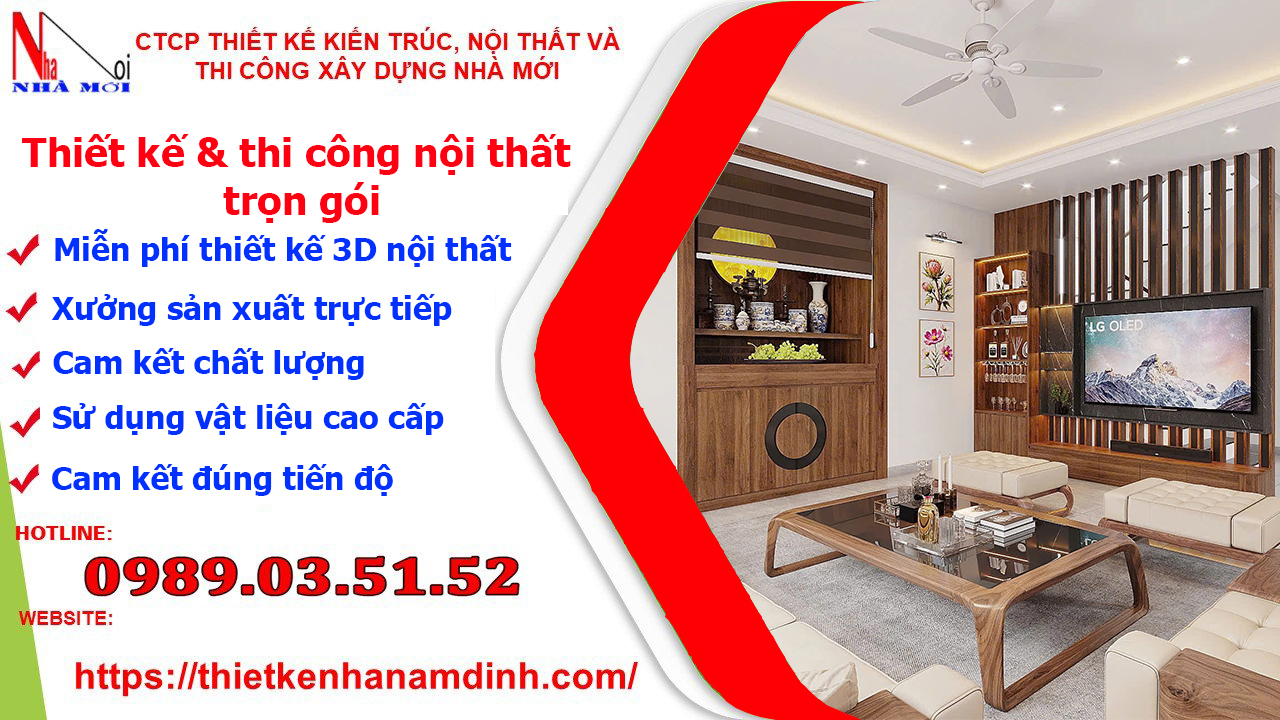 Thi công nội thất tại nam định