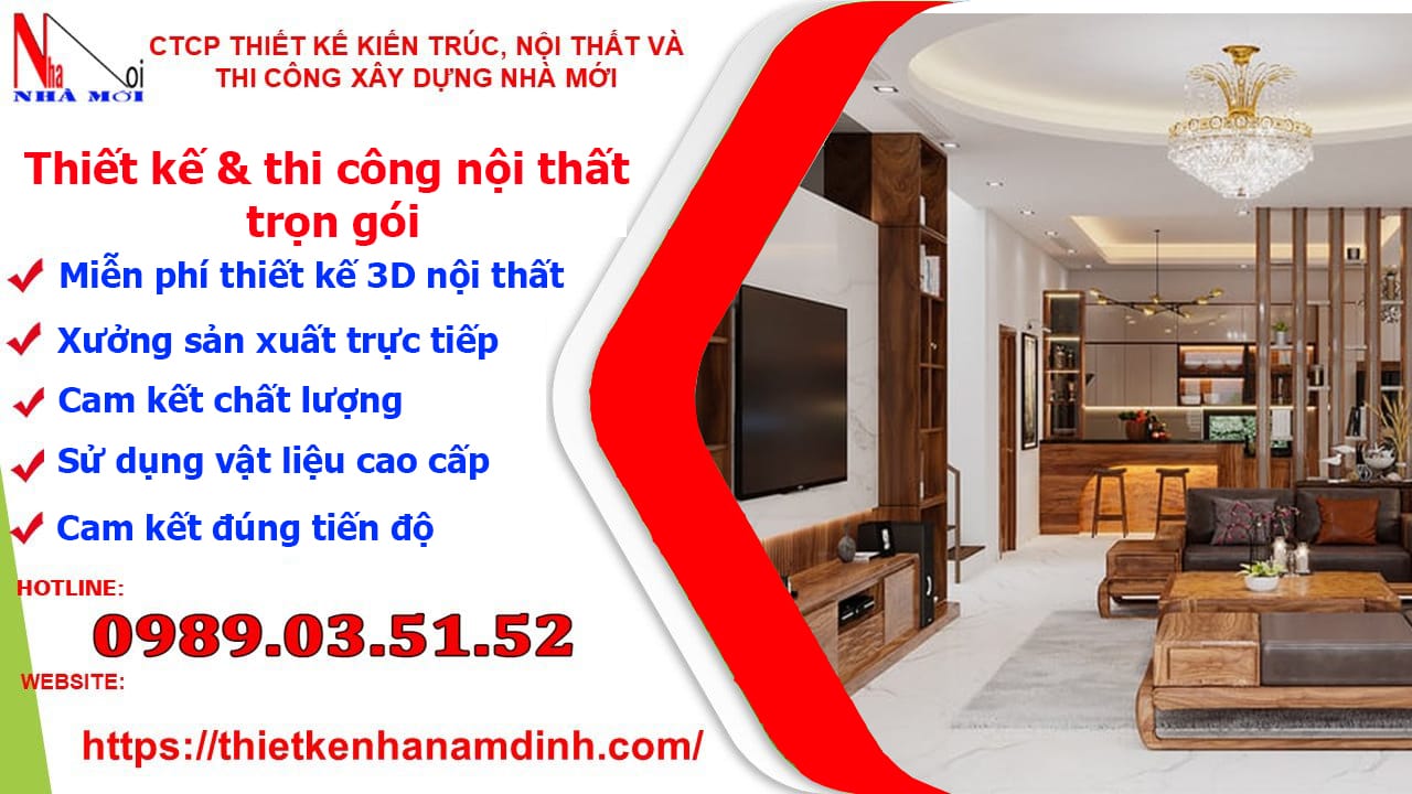 Thi công nội thất trọn gói tại nam định