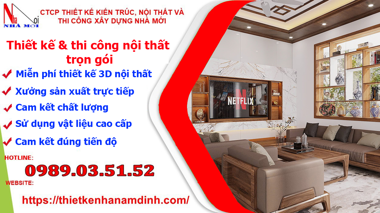 Thiết kế thi công nội thất tại nam định