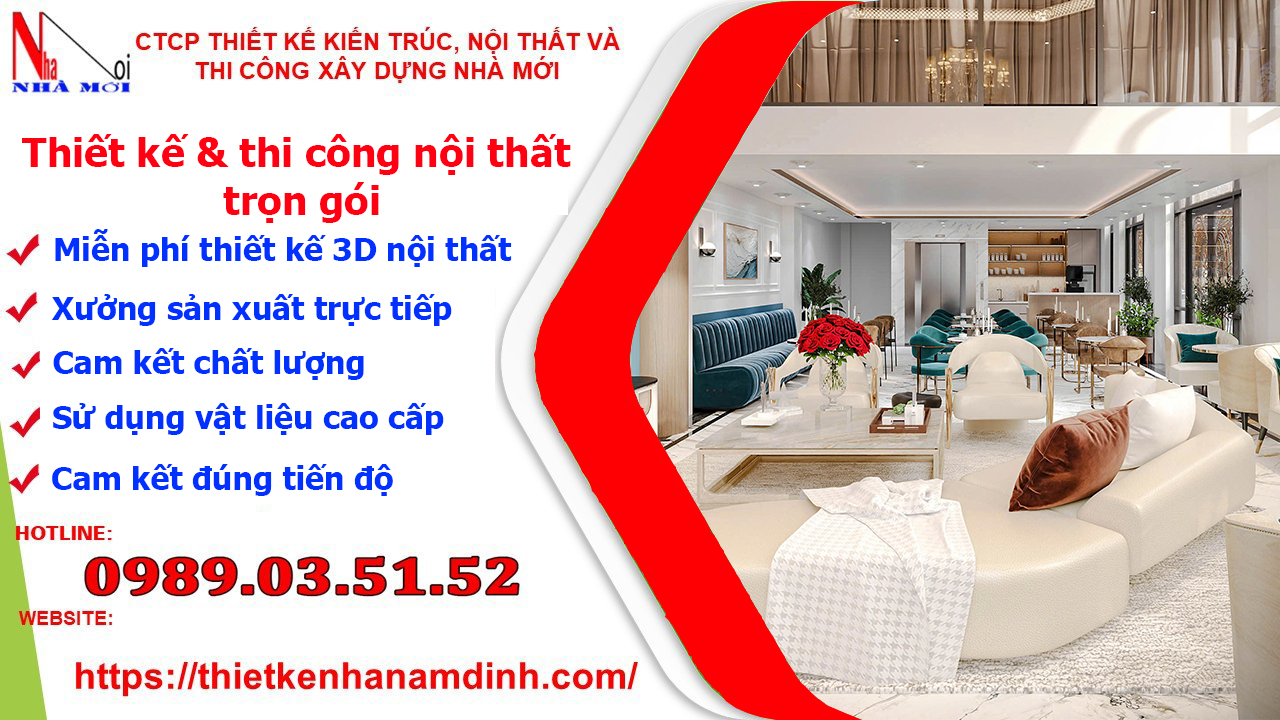Thiết kế quán cafe tại Nam Định