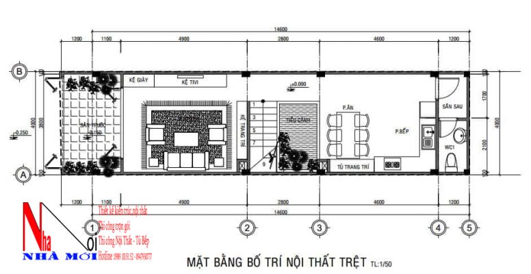 công ty thiết kế mẫu nhà ống 3 tầng ở Nam Định chuyên nghiệp
