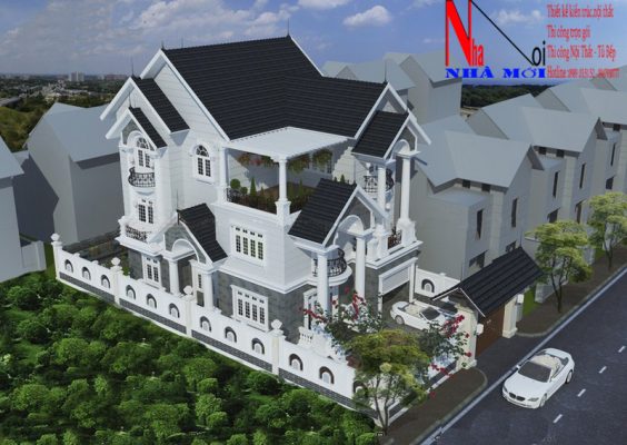 thiết kế biệt thự 3 tầng đẹp ở Nam Trực Nam Định.