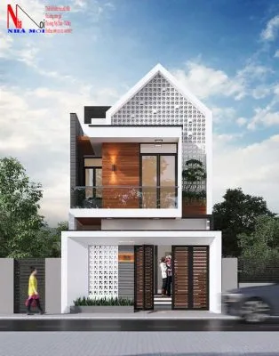 Mẫu thiết kế nhà 2 tầng sáng tạo, độc đáo, lạ mắt tại nam định.