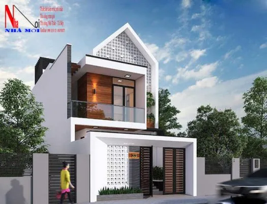 Mẫu thiết kế nhà 2 tầng sáng tạo, độc đáo, lạ mắt tại nam định.