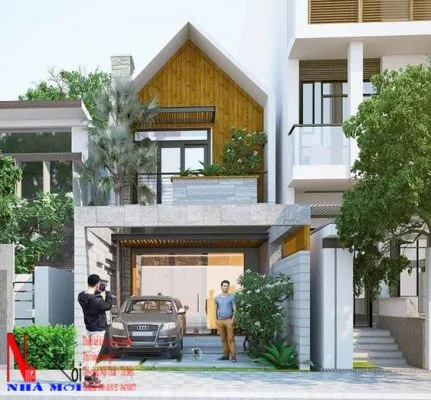 Mẫu thiết kế biệt thự 2 tầng sáng tạo, độc đáo, lạ mắt tại nam định.