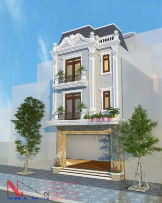 Mẫu biệt thự 3 tầng tân cổ điển