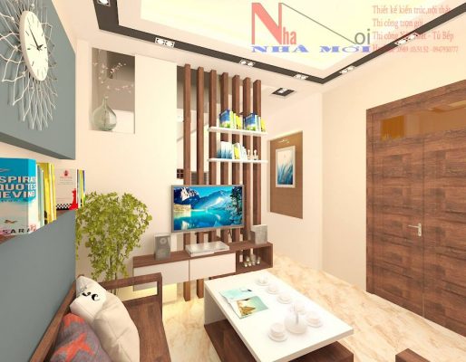 Công ty thiết kế nội thất phòng khách nhà ống đẹp tại Nam Định.