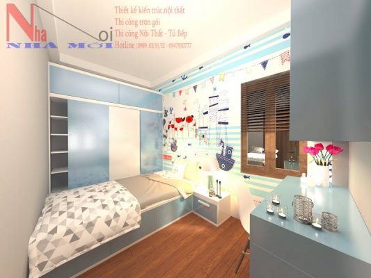 Công ty thiết kế nội thất phòng ngủ nhà ống đẹp tại Nam Định.