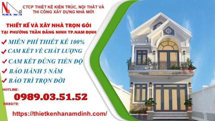 Dịch vụ xây nhà trọn gói tại nam định