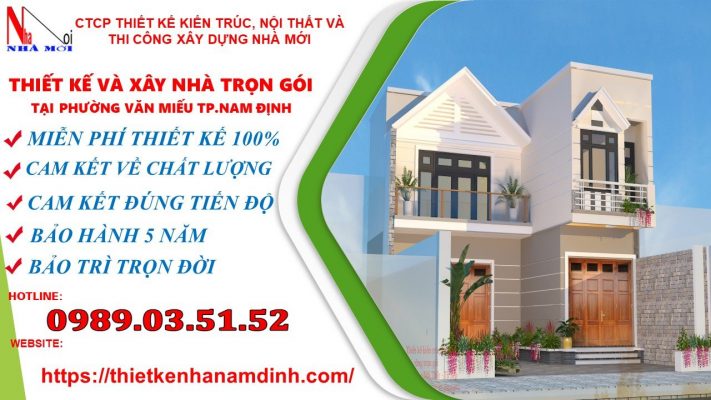 Báo giá xây nhà trọn gói cấp 4 tại Văn Miếu Nam Định
