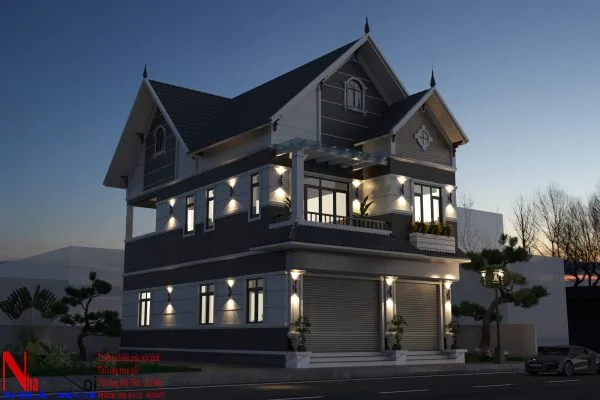 thiết kế thi công trọn gói biệt thự 2 tầng