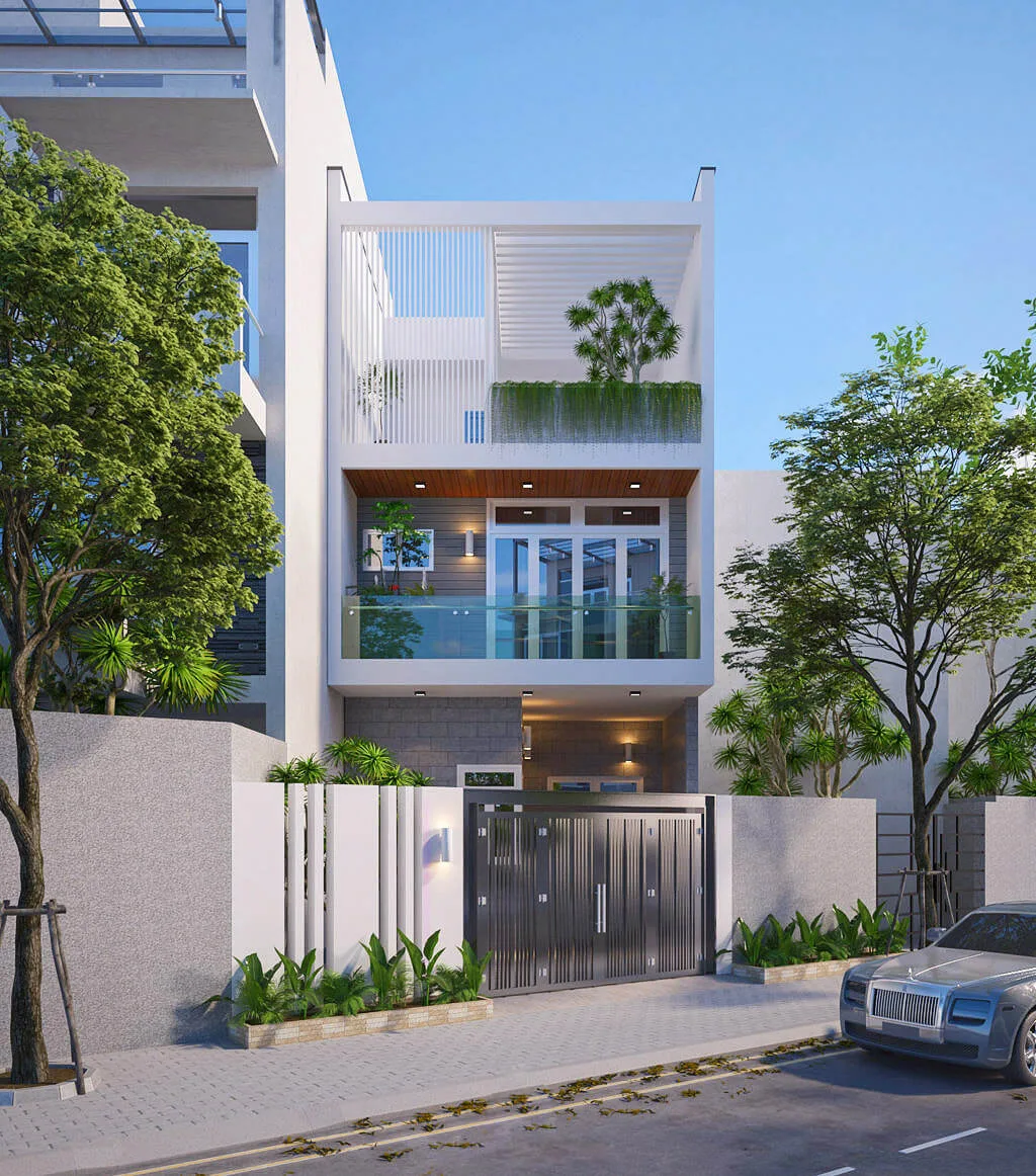 Mẫu nhà ống 2 tầng