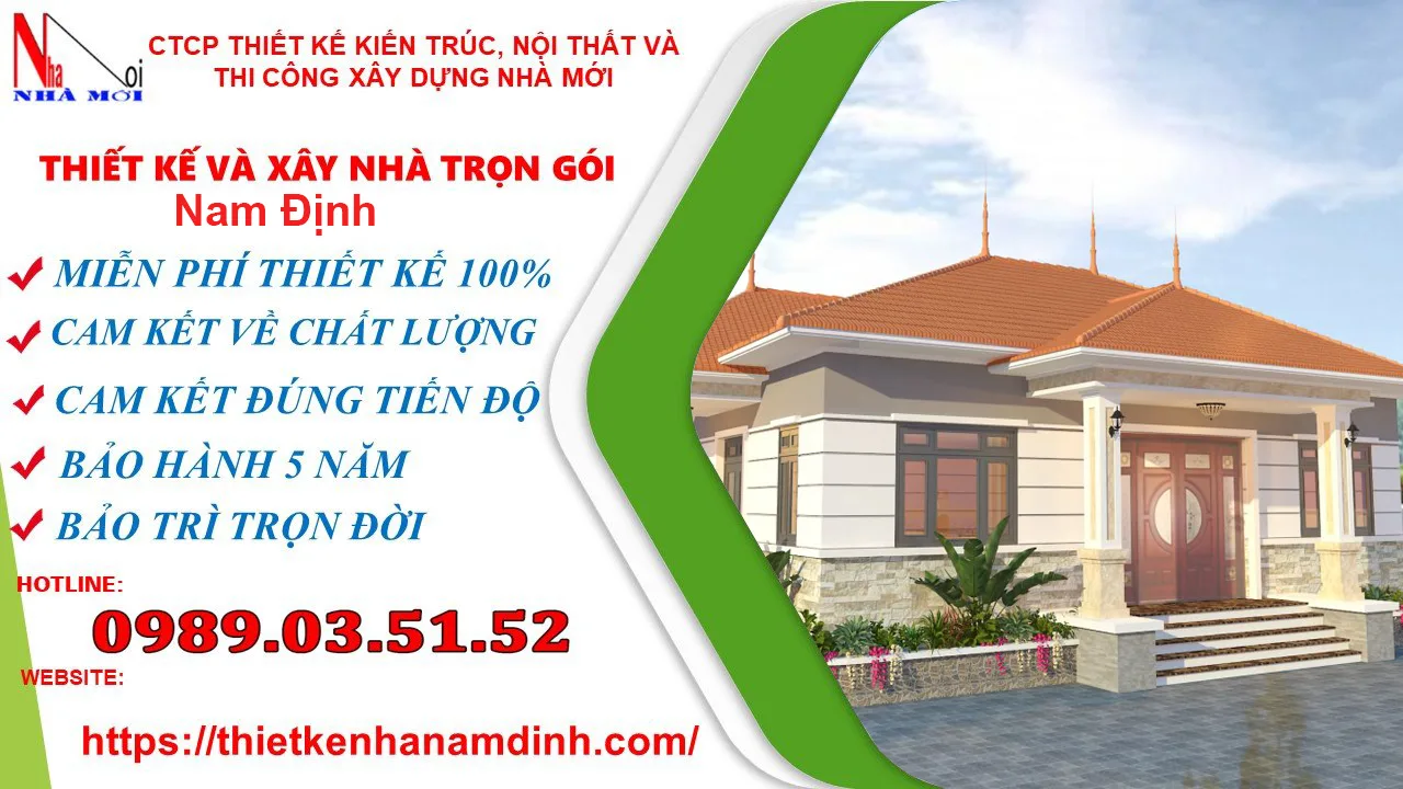 Xây nhà cấp 4 trọn gói tại Nam Định