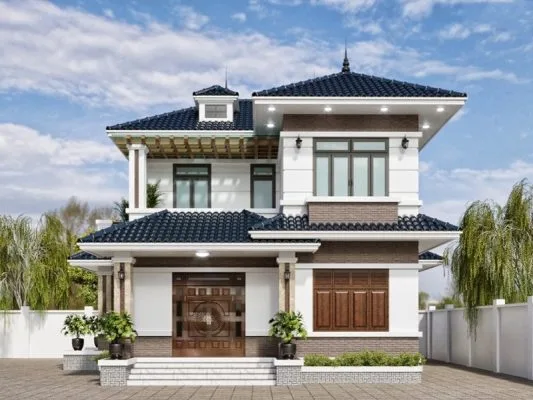 Công ty xây biệt thự 2 tầng đẹp tại Nam Định