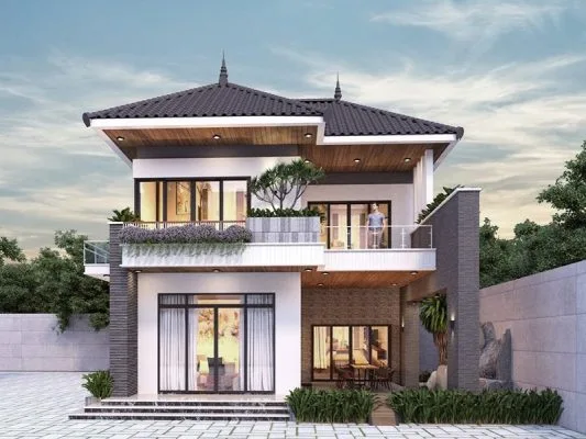 Xây biệt thự 2 tầng mái nhật trọn gói