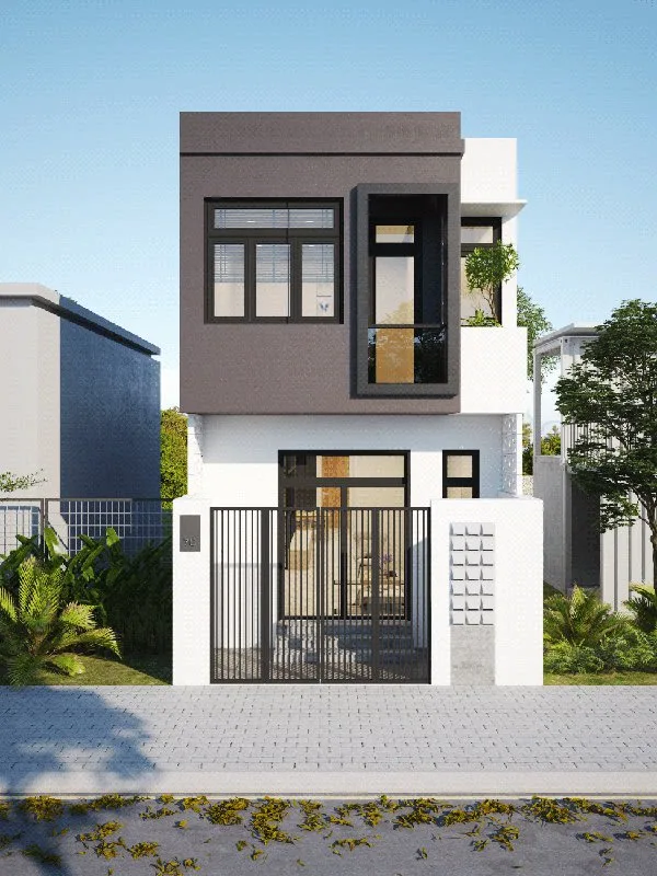 Mẫu nhà ống 2 tầng đẹp