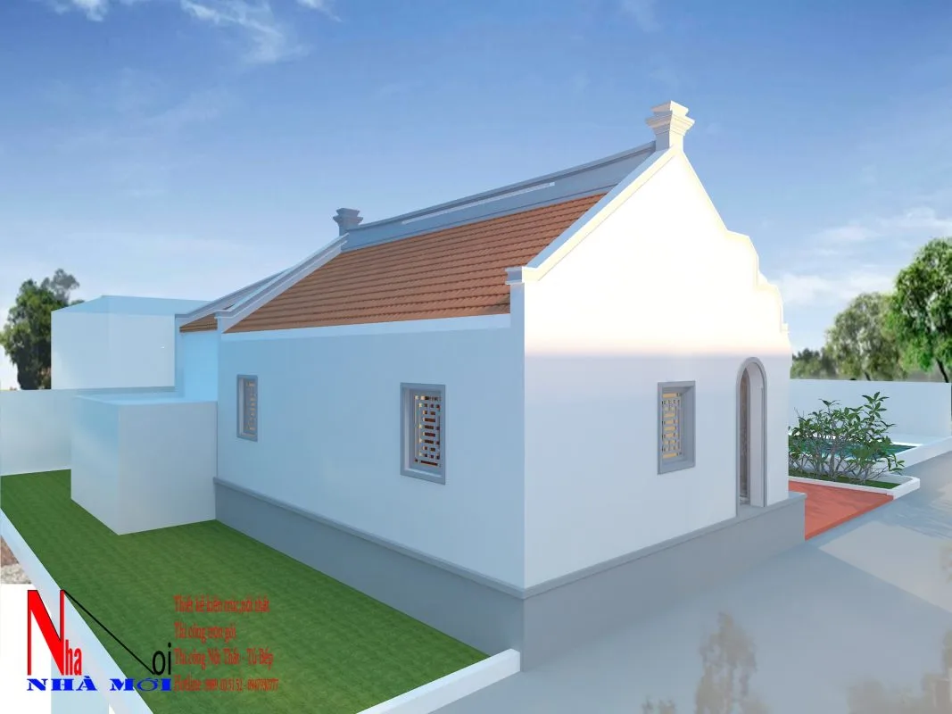 Thiết kế nhà thờ gia đình kết hợp cải tạo nhà ở sân vườn