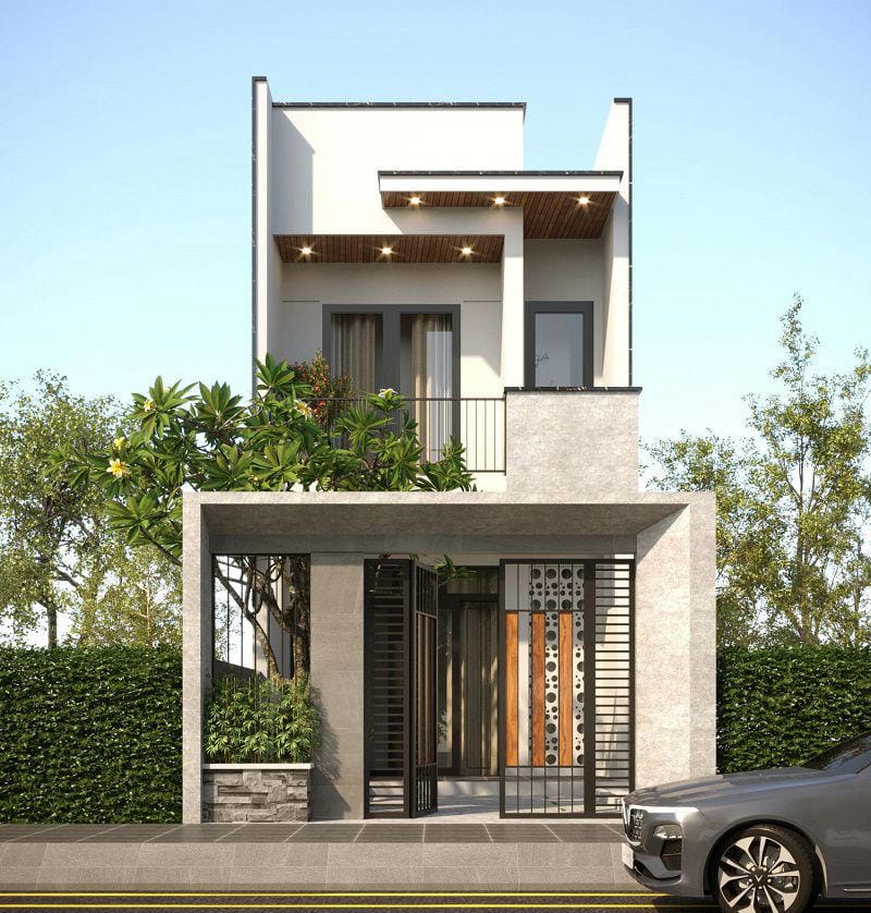 Mẫu nhà ống 2 tầng đẹp