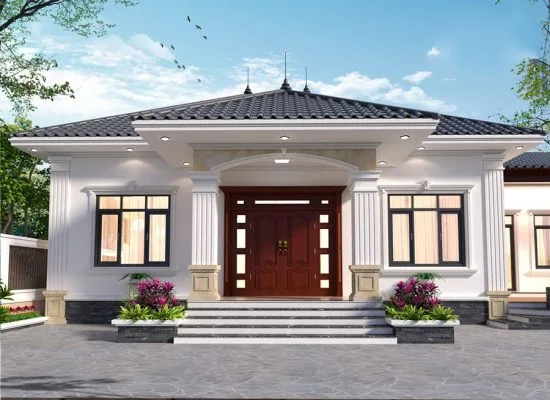 Mẫu nhà cấp 4 3 phòng ngủ đẹp uy tín