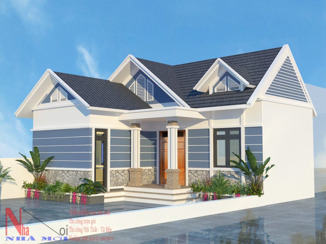 Chi phí xây nhà cấp 4 nông thôn đẹp sang trọng