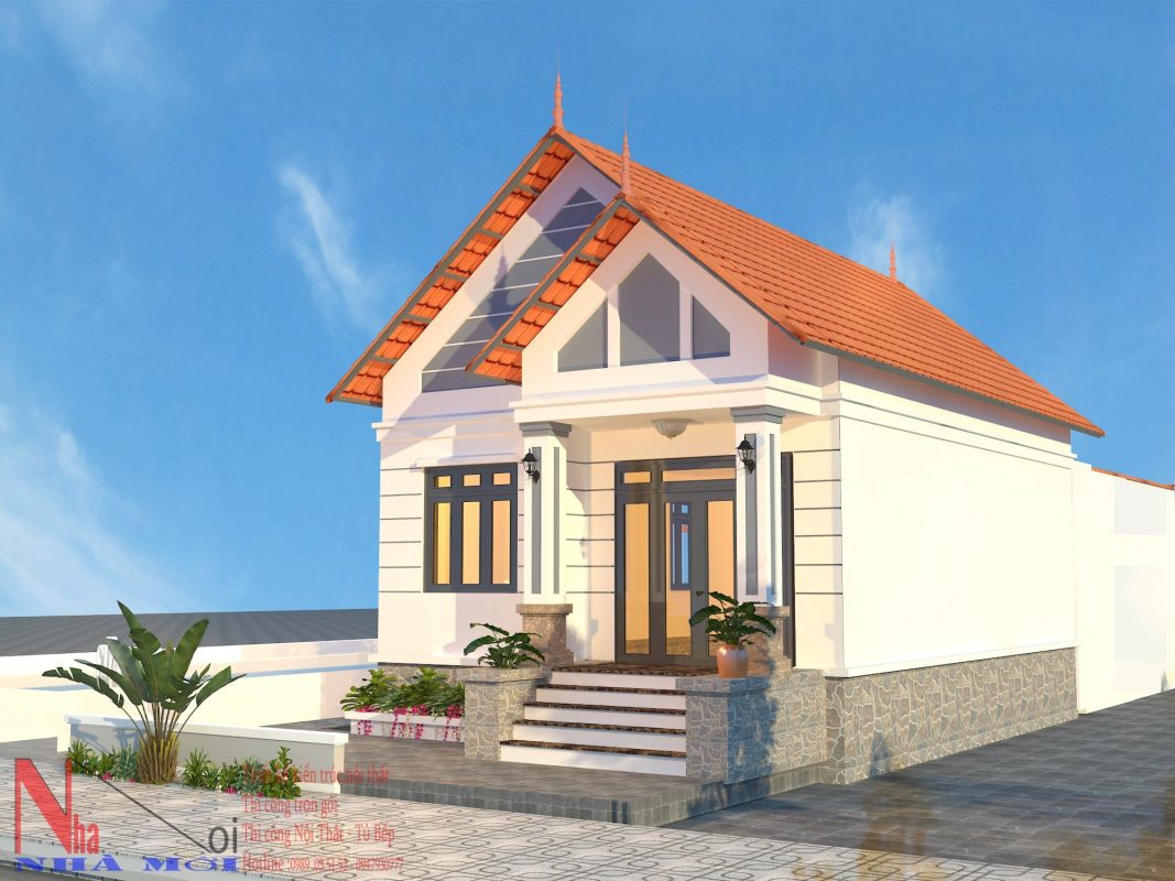 Mẫu nhà cấp 4 mái thái 3 phòng ngủ