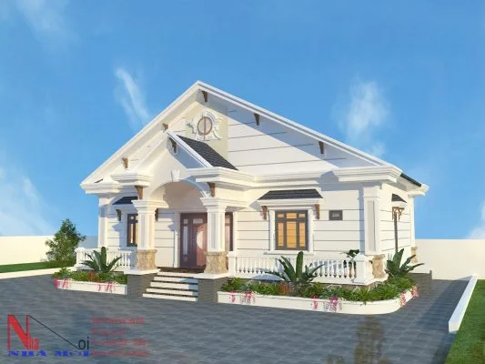 Mẫu nhà cấp 4 mái thái đẹp uy tín