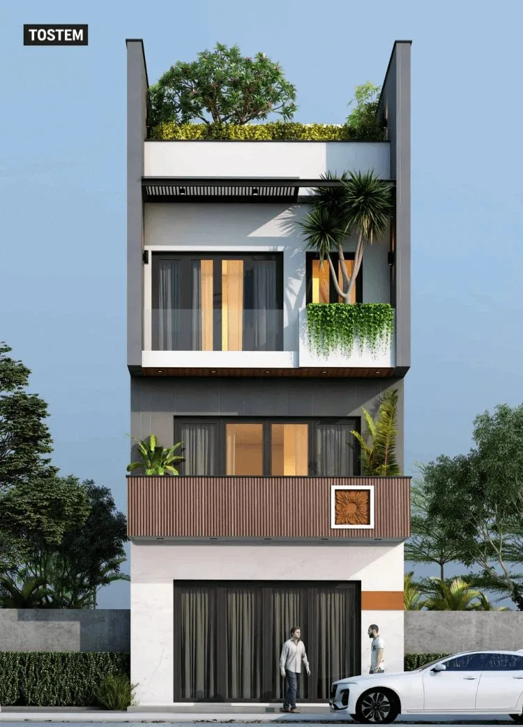 mẫu nhà ống 3 tầng đẹp