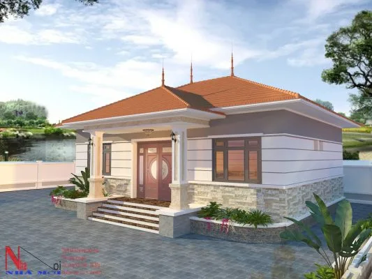 Nhà cấp 4 mái Nhật 3 phòng ngủ đẹp