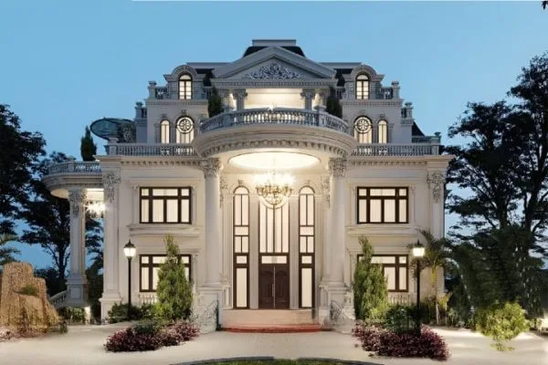 Mẫu biệt thự 2 tầng cổ điển đẹp uy tín