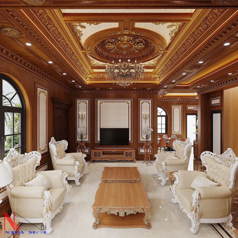 Thiết kế nội thất biệt thự tân cổ điển (7)