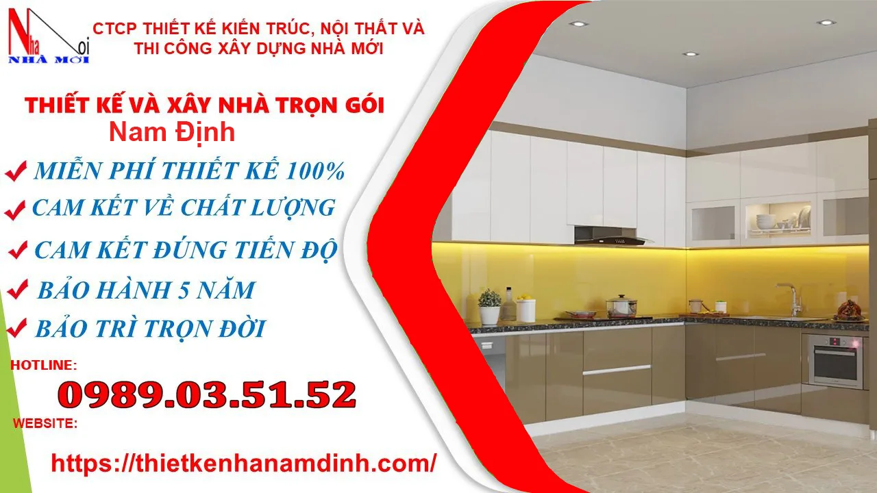 Thi công tủ bếp tại Nam Định