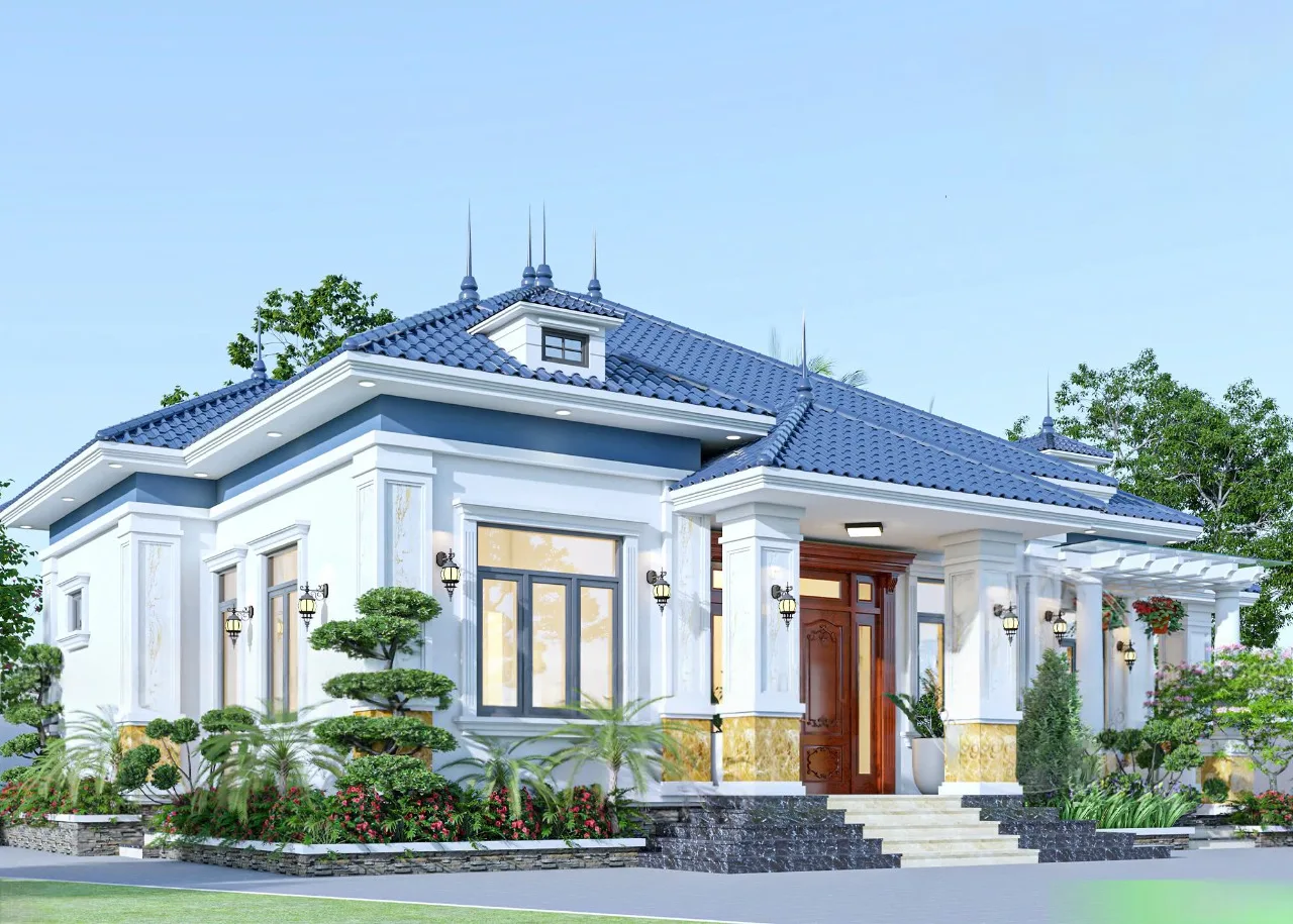 Mẫu biệt thự 1 tầng hiện đại