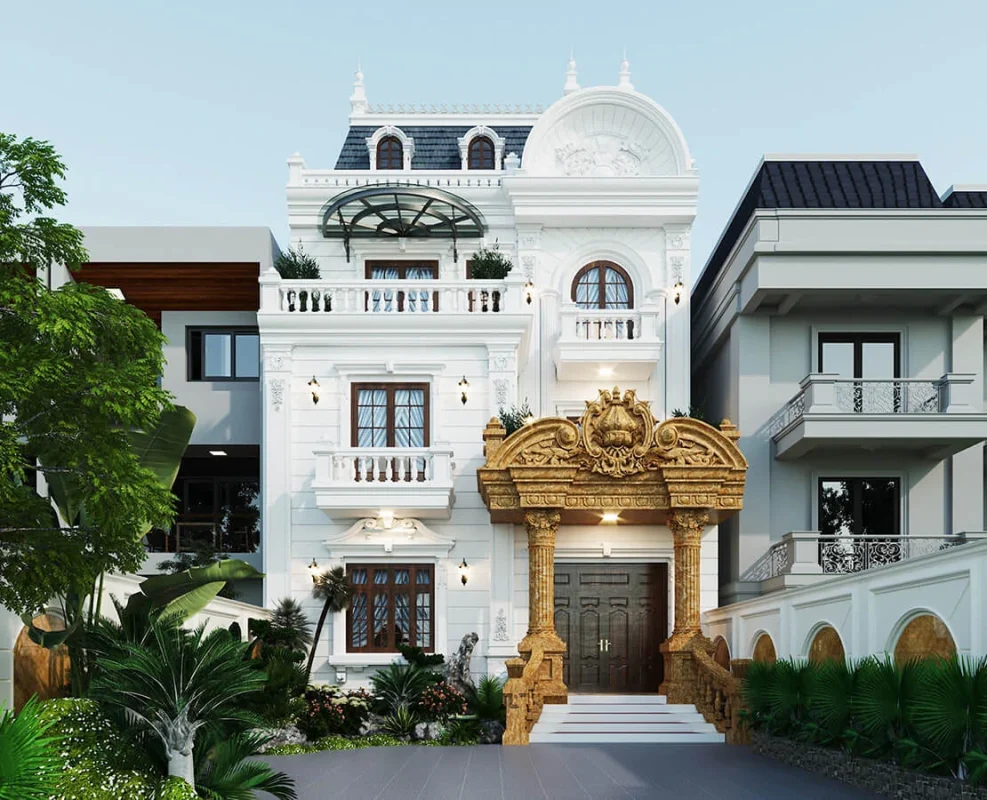 Mẫu biệt thự 2 tầng tân cổ điển (1)