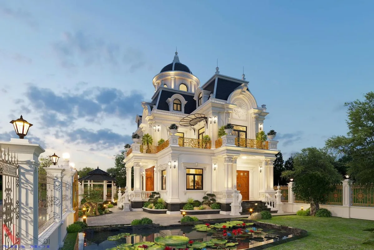 Mẫu lâu đài đẹp hiện đại