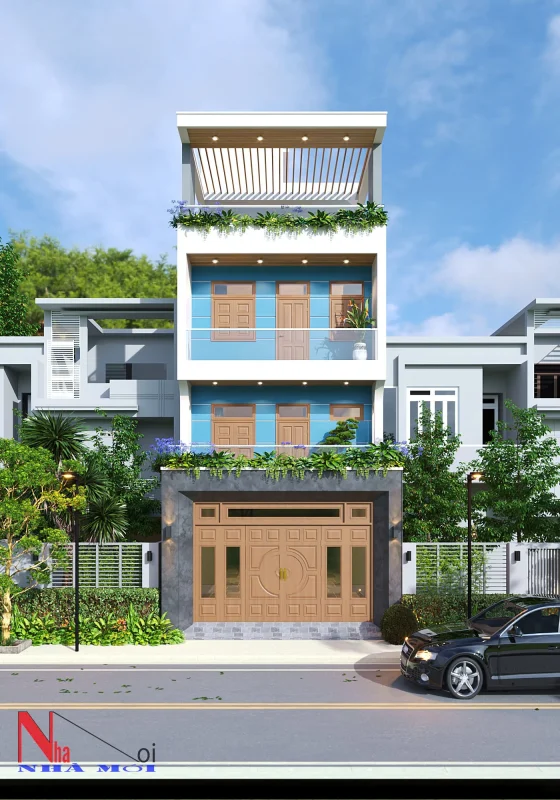 Mẫu nhà ống 3 tầng đẹp hiện đại tại Ninh Bình (1)