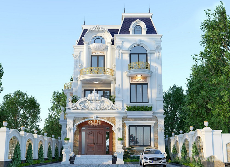 Mẫu nhà ống 3 tầng tân cổ điển (1)