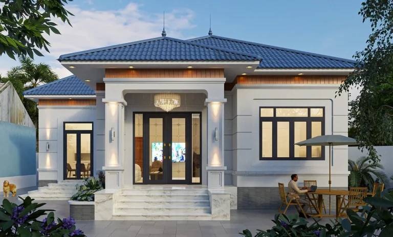 Mẫu biệt thự hiện đại 1 tầng - Công ty Nhà Mới (1)