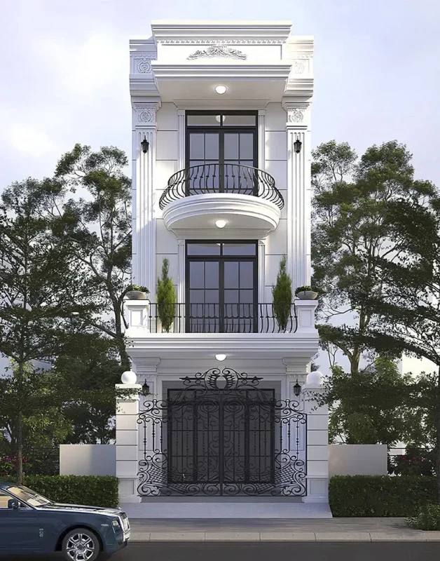 Mẫu nhà ống 3 tầng tân cổ điển (4)