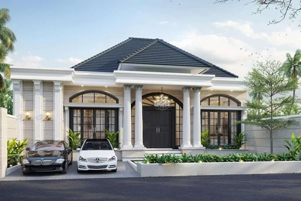Mẫu biệt thự 1 tầng tân cổ điển (1)