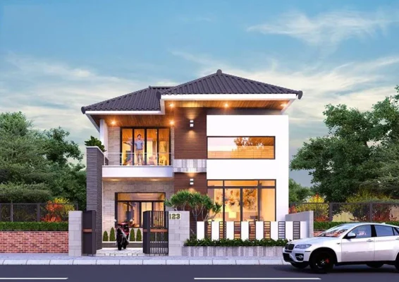 Biệt thự 2 tầng hiện đại