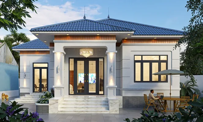 Mẫu biệt thự 1 tầng hiện đại (2)