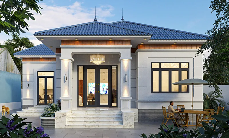 Mẫu biệt thự 1 tầng hiện đại (2)