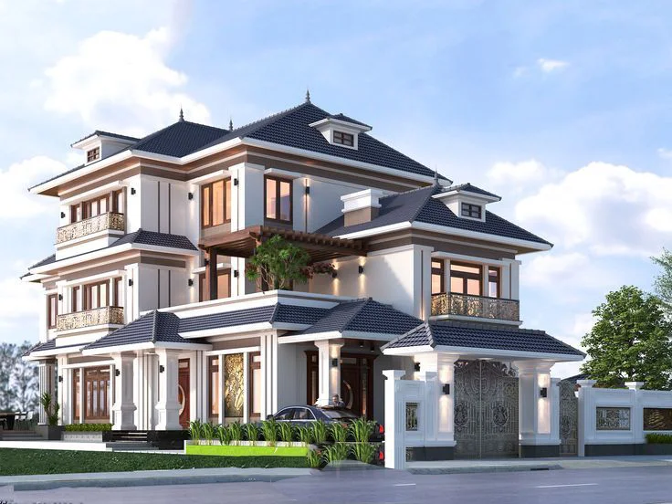 Mẫu biệt thự 3 tầng hiện đại