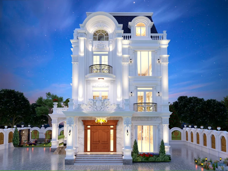Mẫu biệt thự 3 tầng tân cổ điển đẹp (1)