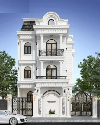 Mẫu nhà ống 3 tầng tân cổ điển (1)