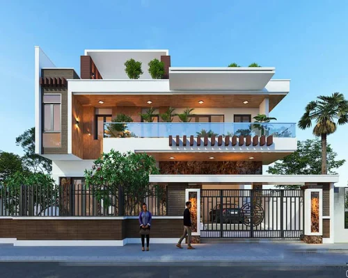 Mẫu biệt thự 3 tầng