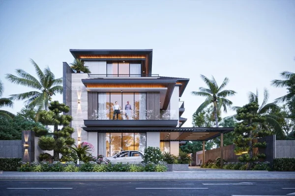 Mẫu biệt thự 3 tầng hiện đại (1)